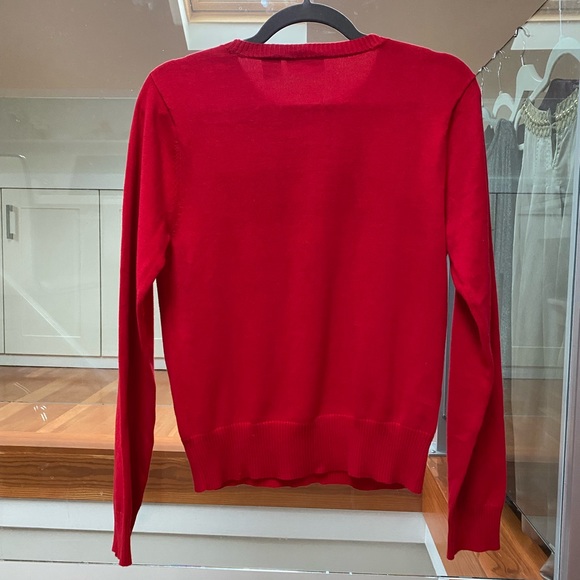 Ralph Lauren red crew neck sweater - Picture 3 of 5